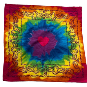 Tie-Dye Heart Scarf